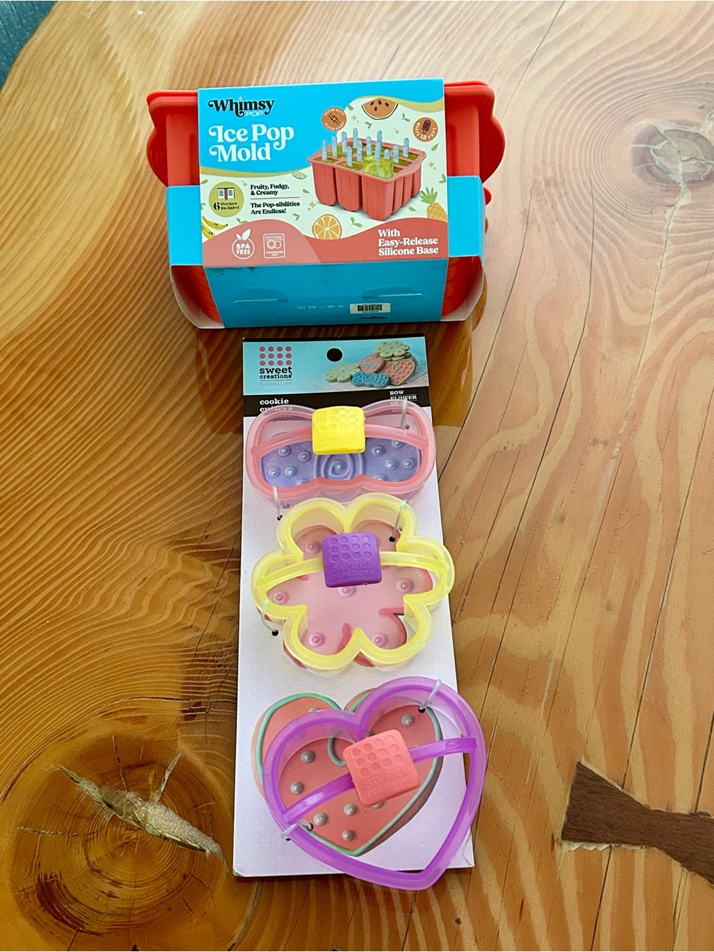 Silicone Popsicle Mold and Cookie Cutters Set
